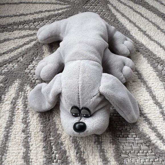 Tonka 1985 Pound Puppy Plush Grey Dog - Picture 1 of 8